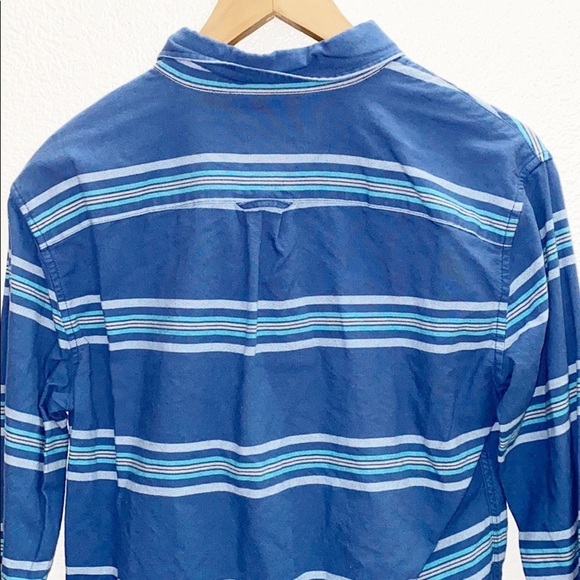 American Eagle Blue Striped Button Down Shirt - Picture 12 of 12